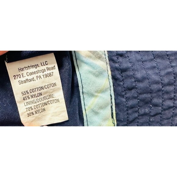 Kitestrings Reversible Plaid & Solid Navy Blue Bucket Hat For Boys Size Large - Picture 10 of 15